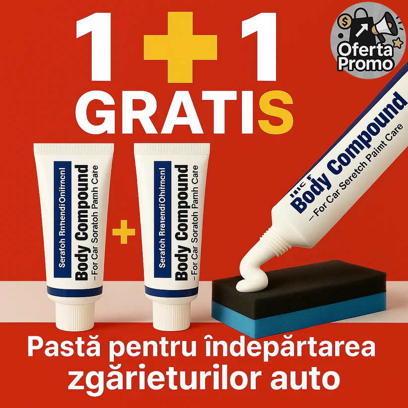Pastă pentru zgârieturi auto cu efect polish (1+1 GRATIS)