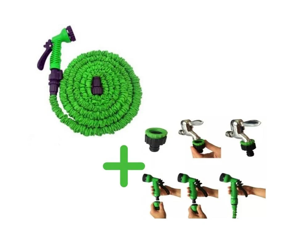 FURTUN EXTENSIBIL 60 m + Set Conectori si Pistol
